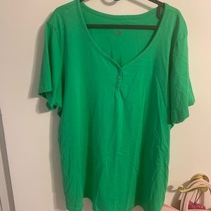 Roamans 1X green shirt